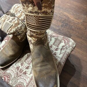 Ariat Camo and Leather Boots